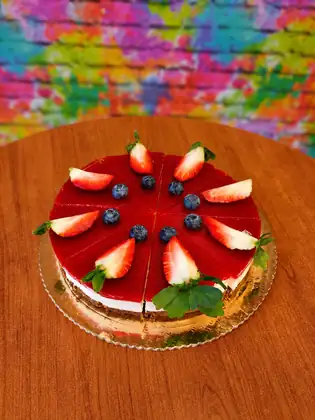 Jahodový cheesecake z poctivého tvarohu